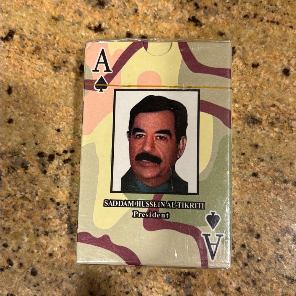 Sassan Hussein Al-Tikriti Playing Cards Deck Iraq War Collectible Sealed new